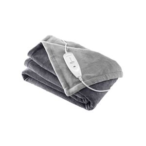 Blancheporte Vyhřívaná dvoubarevná deka šedá/antracitová 130x180cm