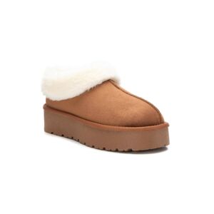 Blancheporte Kotníkové boty s umělou kožešinou, na klínové podrážce karamelová 39