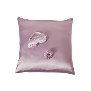 Blancheporte Saténová dárková sada na spaní (maska na spaní + povlak na polštář + gumička do lila uni