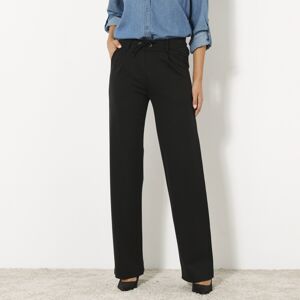 Blancheporte Rovné kalhoty z úpletu Milano černá 38